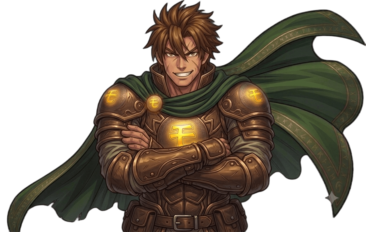 モジモンマスターを応援する兄貴キャラクター